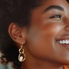 Ross-Simons 5-9mm Cultured Pearl Multi-Hoop Drop Earrings in 18kt Gold Over Sterling - 2 of 4