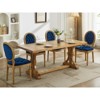 Grungis PU Leather Kitchen Chairs Set of 2,Dining Chairs with Nailhead Trim and Hand-Pulled Buckle Ddecoration for Dining Room,Living Room - 4 of 4