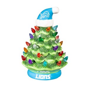 8" LED Ceramic Christmas Tree, Detroit Lions - 1 of 3
