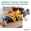 Prepara Taco Holder, DiadeMuertos Design - Decorative Soft/Hard Shell Stand, Durable Melamine, Festive Serveware (3-Pack) - 3 of 4
