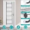NewHome"6-Tier Over Door Pantry Organizer Rack with Hanging Hooks, Carbon Steel Shelf for Kitchen & Bathroom"Black - 2 of 4