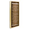 Stupell Industries Porch Rules Country Rustic, 11" x 25" - 3 of 4