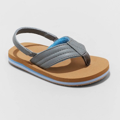 Toddler Boys' Bronx Slip-On Thong Sandals - Cat & Jack™ Gray 5-6