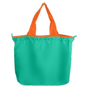 Unique Bargains Reusable Foldable Washable Shopping Totes Drawstring Lightweight Grocery Bag - 1 of 4