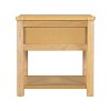 Gulches 2-Pack Farmhouse Nightstands - Drawer & Open Shelf Bedside Tables, Modern Wood End Tables for Bedroom Living Room (Natural&Beige, MDF+Pine) - 2 of 4