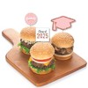 Big Dot of Happiness Rose Gold Grad - Dessert Cupcake Toppers - 2025 Graduation Party Clear Treat Picks - Set of 24 - 3 of 4