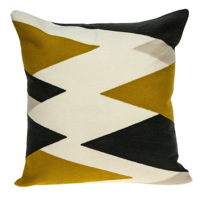 Parkland Collection,Ziglar Contemporary White Pillow Cover With Poly Insert