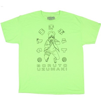Naruto Shippuden Men's Boruto Uzumaki Sketch Design T-Shirt Adult