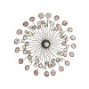 Metal Sunburst Wall Decor with Marble Inspired Accents Multi Colored - Olivia & May - image 2 of 4