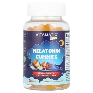 Vitamatic Kids, Melatonin Gummies, Pineapple & Passionfruit, 90 Count - 1 of 3