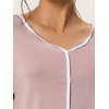 cheibear Women's Long Sleeve Pullover Top with Pants Sleepwear Pajama Sets - 4 of 4