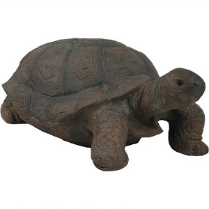 Sunnydaze Indoor/Outdoor Lifelike Large Todd the Tortoise Patio Garden Yard Entryway Decorative Statue - 30" - 1 of 4
