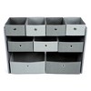 Camden Fabric Kids' Toy Organizer with 9 Storage Bins Gray - Humble Crew - image 2 of 4