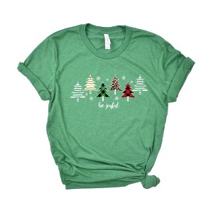 Simply Sage Market Women's Be Joyful Trees Short Sleeve Graphic Tee - 1 of 3