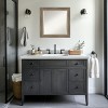 Amanti Art Driftwood Tan Beveled Wood Framed Bathroom Vanity Wall Mirror - 4 of 4