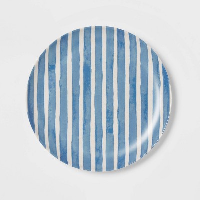 8" Bamboo and Melamine Striped Salad Plate - Threshold™