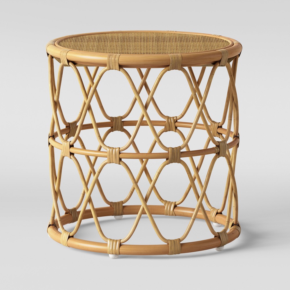 Jewel Round Side Table Black - Opalhouse, Natural