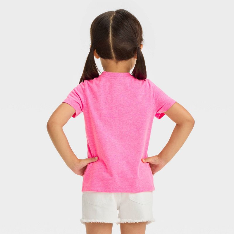 Toddler Girls' Butterfly Short Sleeve T-Shirt - Cat & Jack™ Pink, 3 of 7