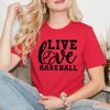 Simply Sage Market Women's Live Love Baseball Short Sleeve Graphic Tee - 2 of 3
