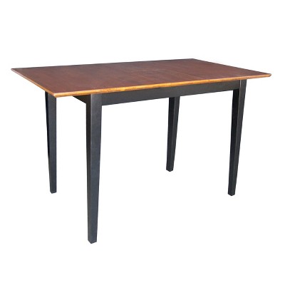 Counter Height Extendable Dining Table with Butterfly Black/Red - International Concepts