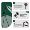 Cobbe Matte Black Single Handle Wall Mounted Shower Set with 10-Inch Overhead Rainfall Sprayer 7 Settings Handheld Showerhead and Tub Spout - 4 of 4