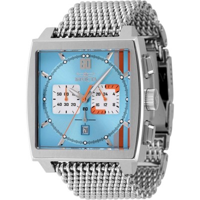 Invicta 47245 Men's S1 Rally Light Blue and White Dial Steel Watch