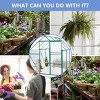 Outdoor Patio 6x8 FT Greenhouse,  Greenhouse with Sliding Door, Greenhouse with Large Storage for Multiple Scenarios-Coolbibila - 3 of 4