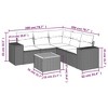 vidaXL Garden Sofa Set Grey - 3 of 4