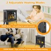 SUGIFT Electric Fireplace Stove Heater with 3D Flame Effect, Black - 3 of 4