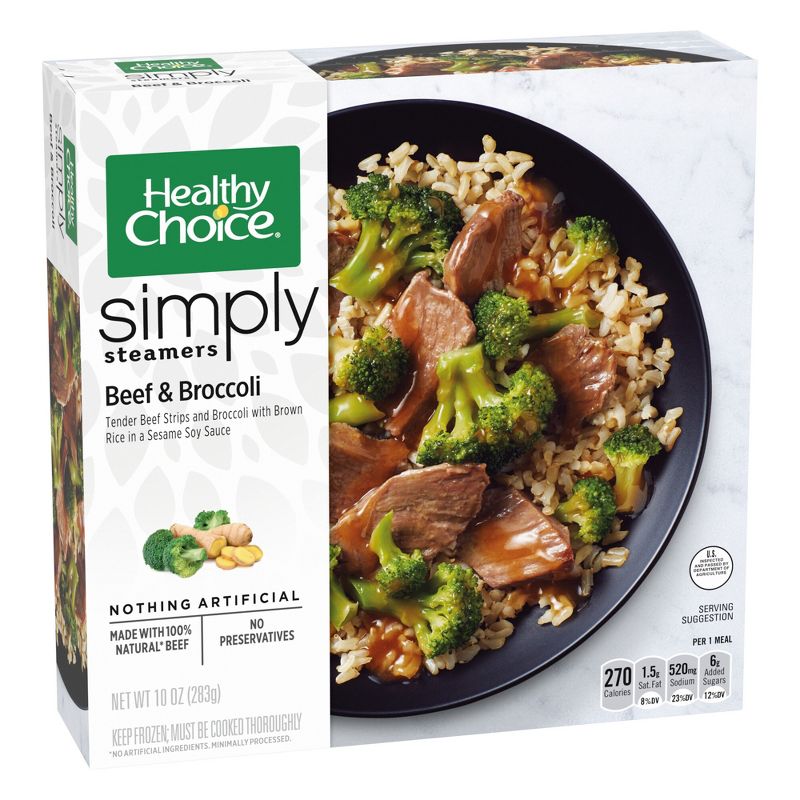 Healthy Choice Simply Steamers Frozen Beef &#38; Broccoli - 10oz, 3 of 5