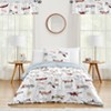 Sweet Jojo Designs Boy Twin Comforter Bedding Set Airplane Red Blue and White 2pc - 2 of 4