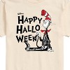 Men's - Dr. Seuss - Happy Halloween Skeleton Cat Short Sleeve Graphic T-Shirt - 2 of 4