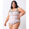 Shell Stripe Ruffle-Strap One-Piece - 2 of 4