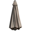Tangkula 8ft Wall Mounted Cantilever Umbrella Patio Adjustable Tilting Sunshade Umbrella - 4 of 4