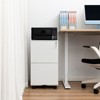 Metal Mobile File Cabinet with Lock, Under Desk Filing Storage Cabinet, Rolling Filing Storage Cabinet For Home Office Study Room - 2 of 4