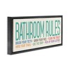 Stupell Industries Bathroom Rules with Teal Text, 25" x 11" - 3 of 4