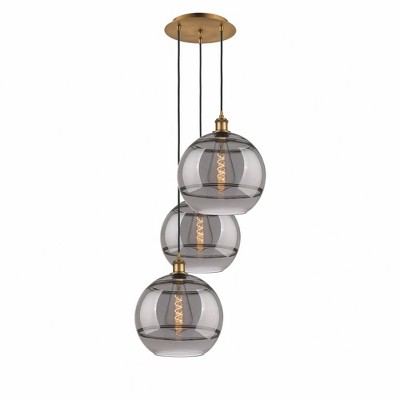 Rochester - 3 Light Cord Hung Multi Pendant In Industrial Style-40.88 Inches Tall and 18.5 Inches Wide