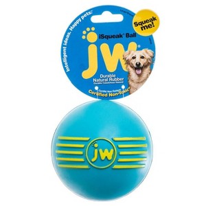 JW Pet iSqueak Ball - Rubber Dog Toy- Large (4") - 1 of 4