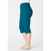 Roaman's Women's Plus Size Soft Knit Capri Pant - 4 of 4