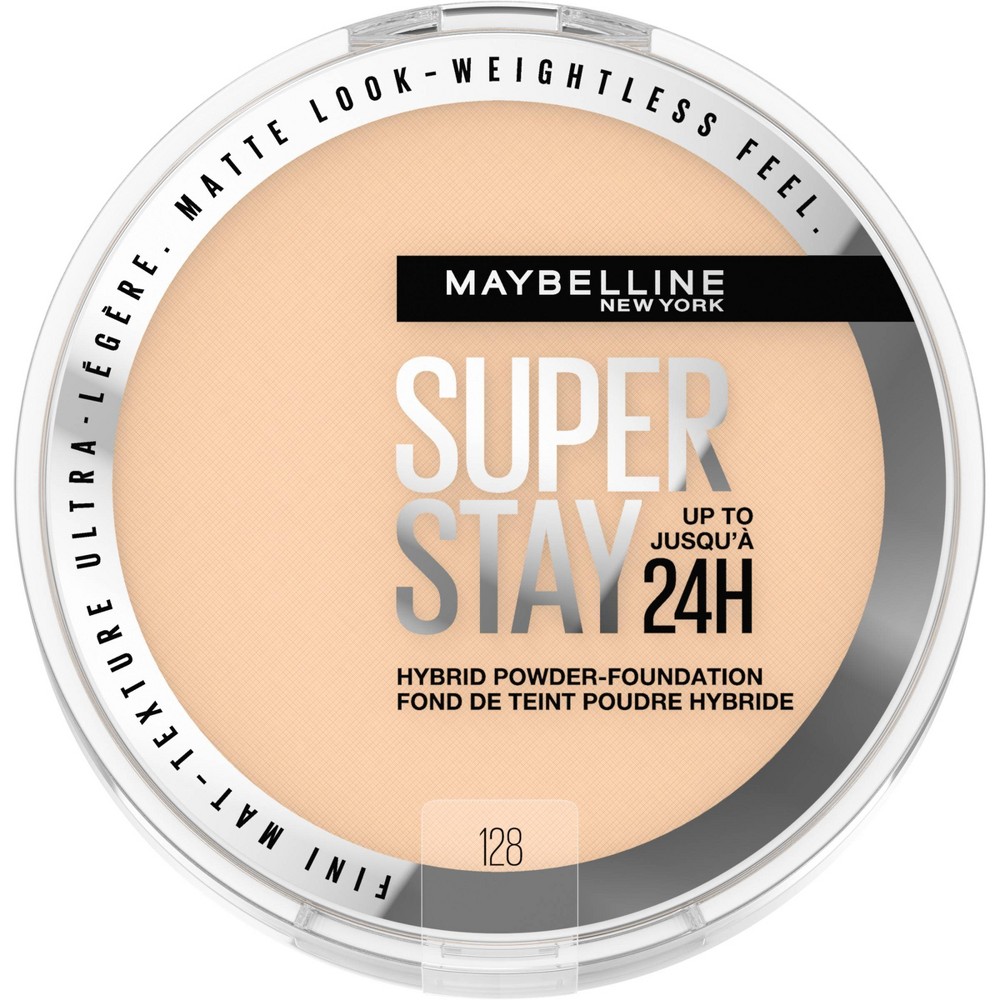 Photos - Other Cosmetics Maybelline MaybellineSuper Stay Matte 24HR Hybrid Pressed Powder Foundation - 128- 0. 