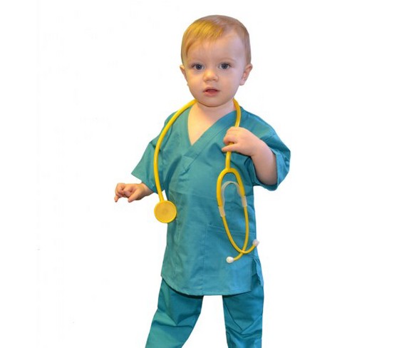 My Little Doc Scrubs - Teal Green 2T