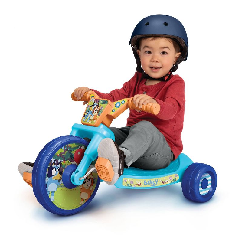 Bluey 10&#34; Fly Wheel Kids&#39; Tricycle with Electronic Sound, 4 of 9