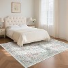 coucheta Multi-size Washable Floral Area Rugs for Living Room, Soft Vintage Low Pile Non Slip Stain Resistant Print Carpet, for Bedroom Dining Room - 2 of 4
