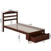 AFI Furnishings Warren Platform Bed TXL with Foot Drawer AW - 2 of 4