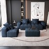KWPZQEB Modular Sectional Sofa, Comfy Cloud Couch with Movable Ottoman & Pillows, Oversized Chenille Modular Sofa for Living Room - 3 of 4