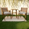 2pc 19" x 19" x 3" Outdoor Tufted U-Shaped Chair Cushions - Sorra Home - 2 of 3