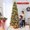 Tangkula 5/7.5/9 FT Artificial Xmas Tree w/ 1416 Branch Tips 560 Warm White LED Lights - 3 of 4
