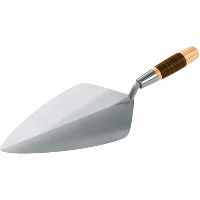 Bon Tool 72-625 Brick Trowel Forged 12-inch Wide London Leather Handle
