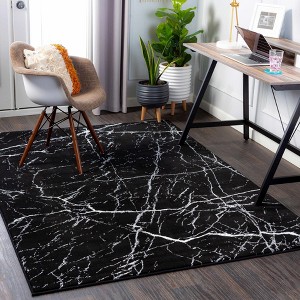 Hauteloom Sefton Black Marble Rug - 1 of 4
