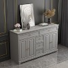 Famapy 5 Drawer Combo Dresser Multifunctional Storage Cabinet Living Room Storage Solutions - 2 of 4